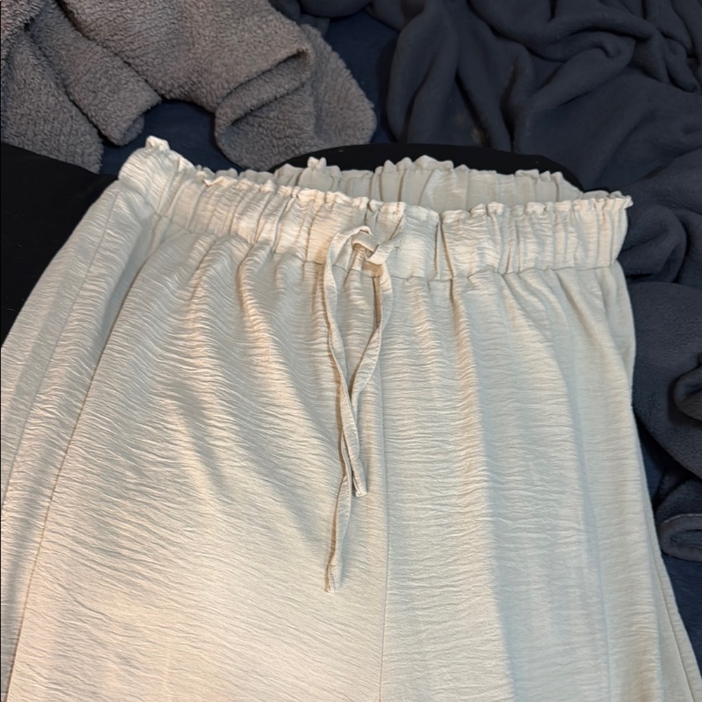 Cupshe Cream Casual Pants